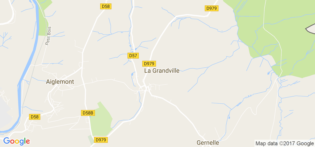 map de la ville de La Grandville