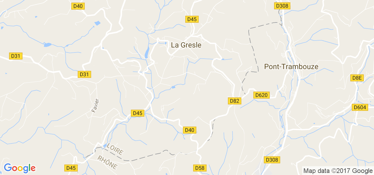 map de la ville de La Gresle