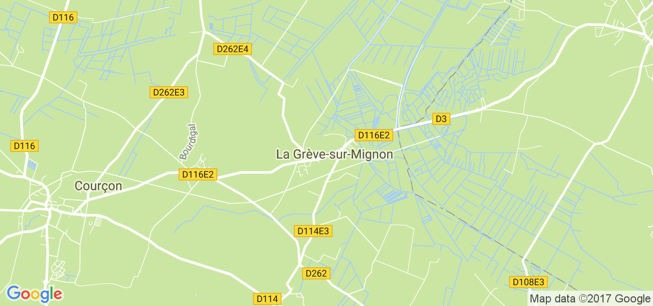 map de la ville de La Grève-sur-Mignon