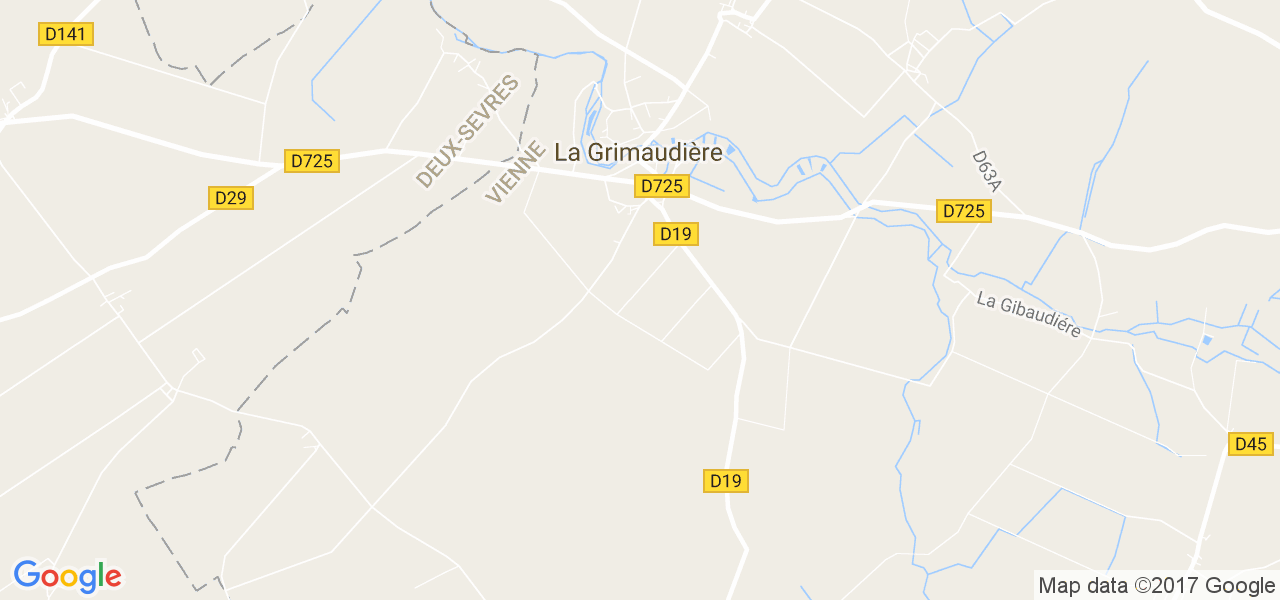 map de la ville de La Grimaudière