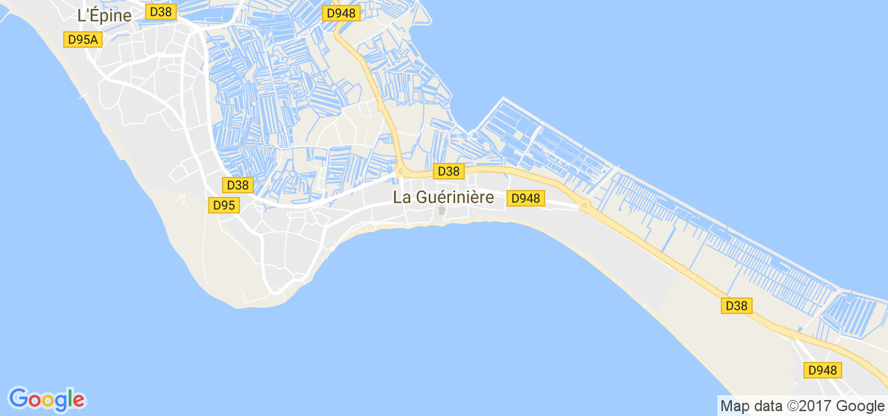 map de la ville de La Guérinière