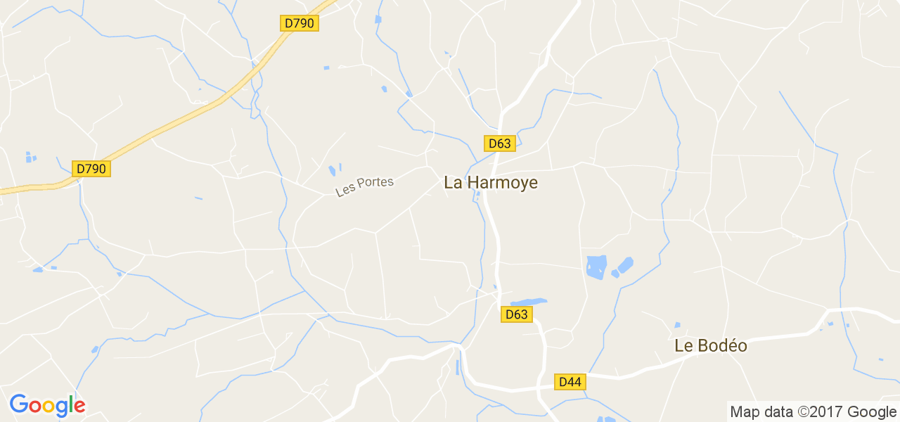 map de la ville de La Harmoye