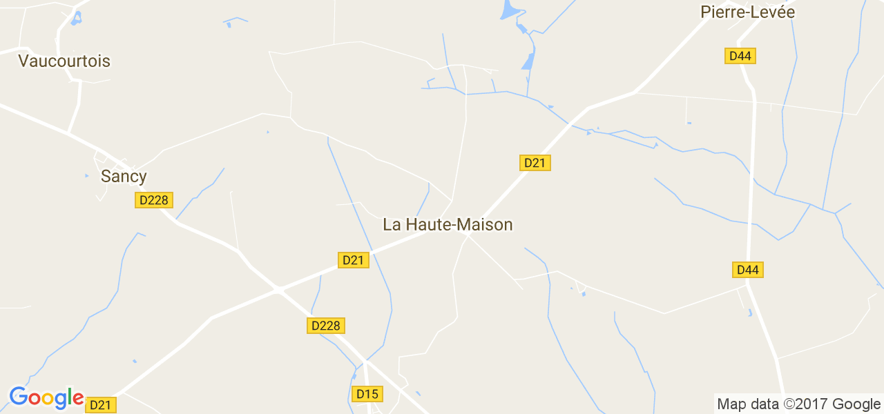 map de la ville de La Haute-Maison