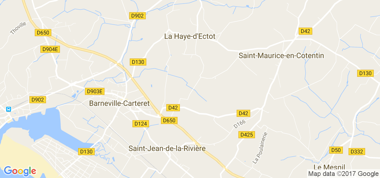 map de la ville de La Haye-d'Ectot