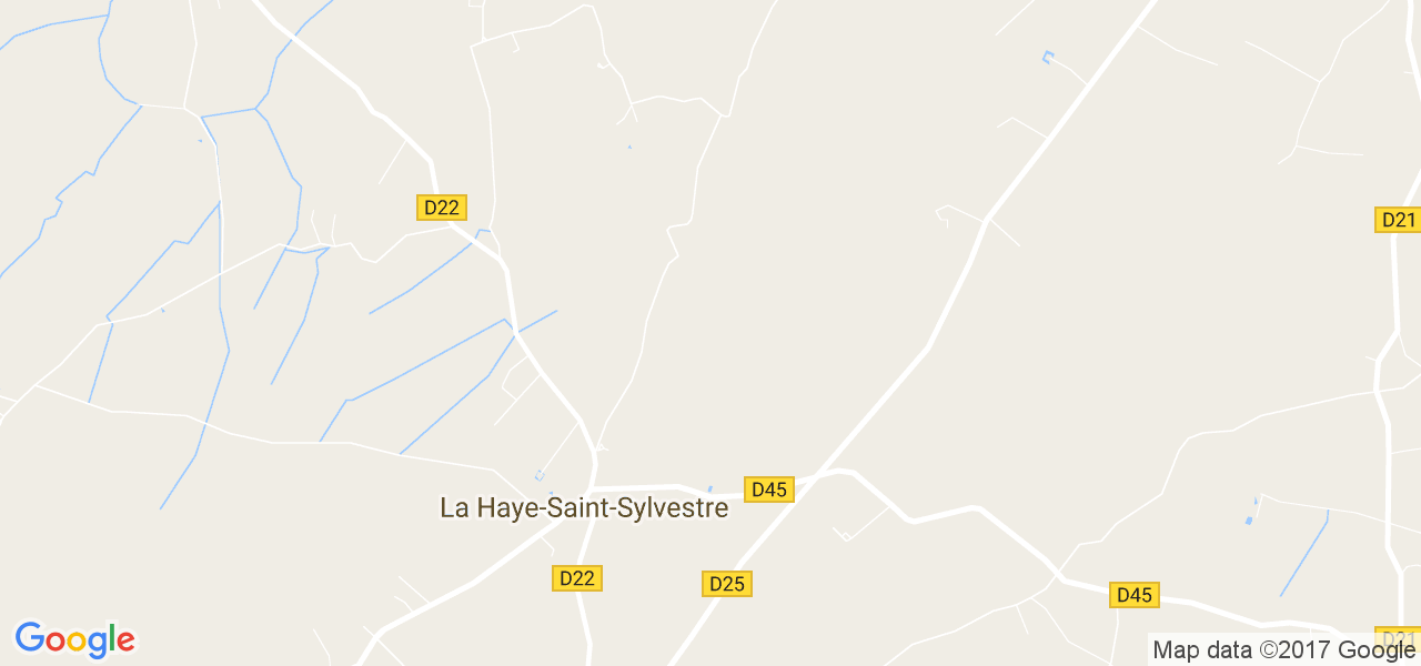 map de la ville de La Haye-Saint-Sylvestre