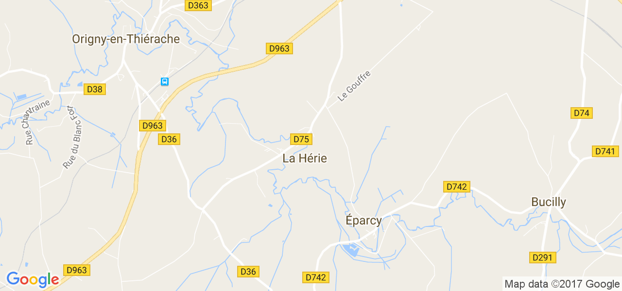 map de la ville de La Hérie