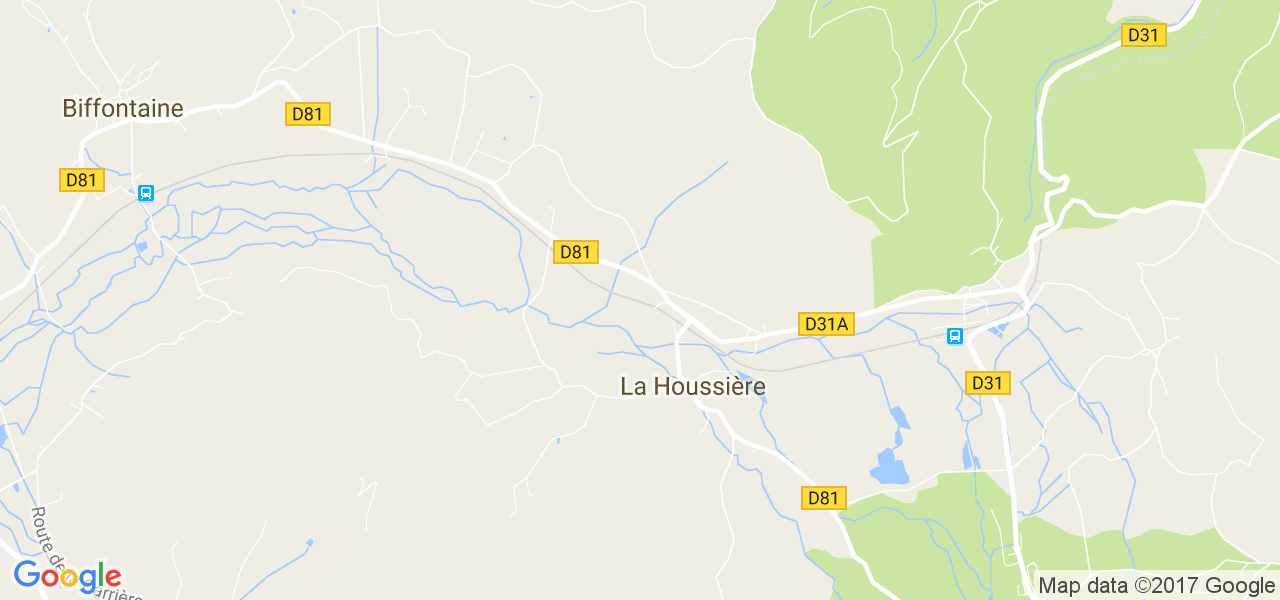 map de la ville de La Houssière