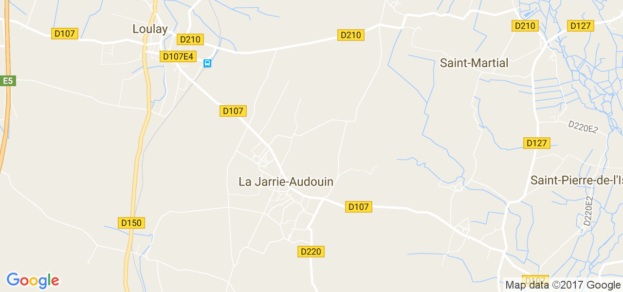 map de la ville de La Jarrie-Audouin