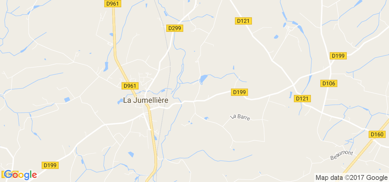 map de la ville de La Jumellière