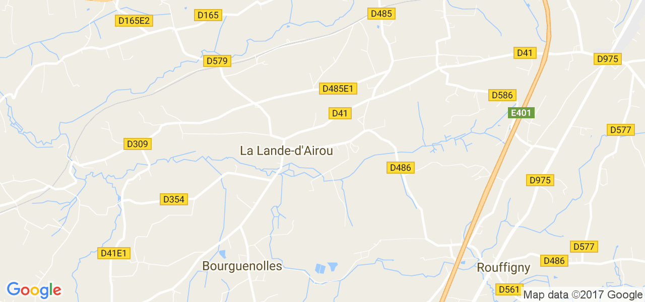 map de la ville de La Lande-d'Airou