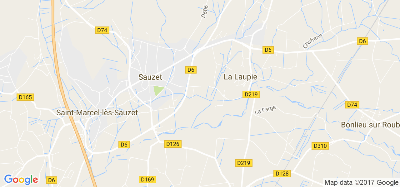 map de la ville de La Laupie