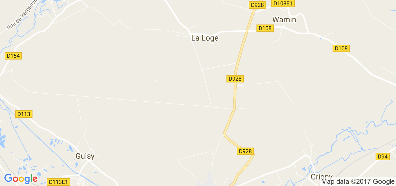 map de la ville de La Loge