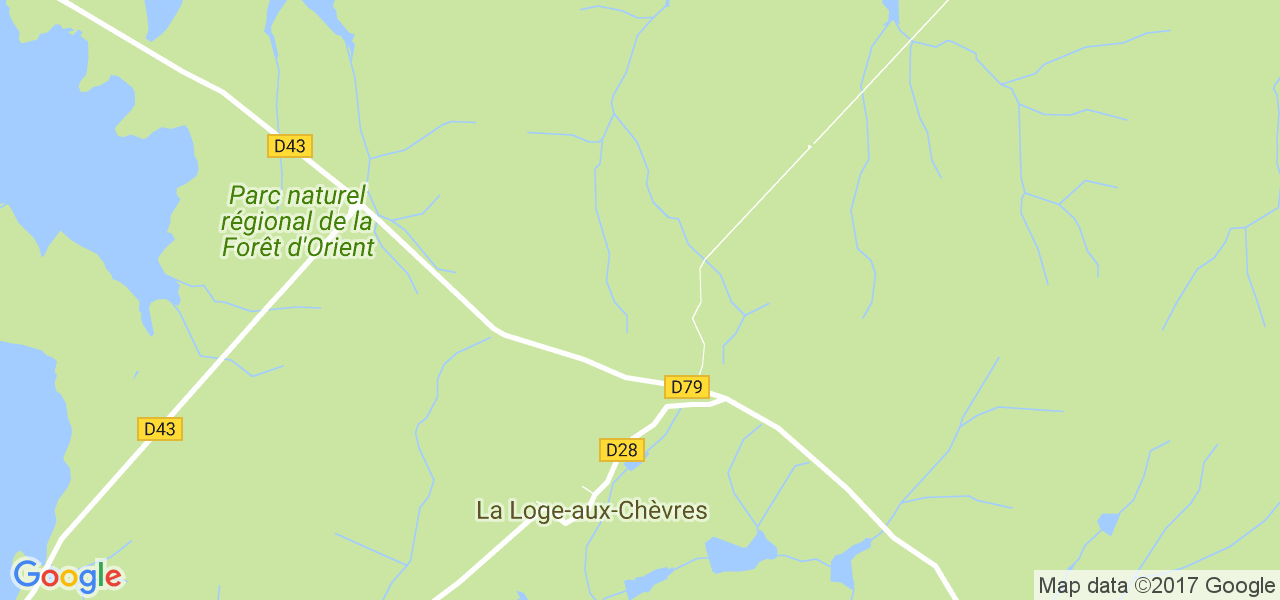 map de la ville de La Loge-aux-Chèvres