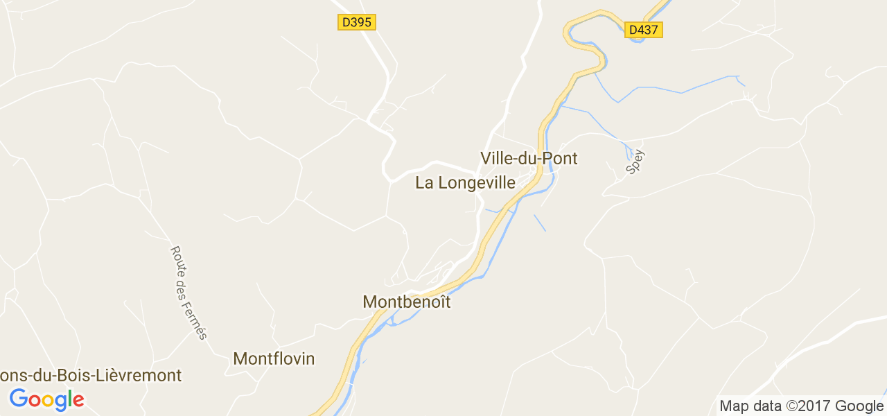 map de la ville de La Longeville