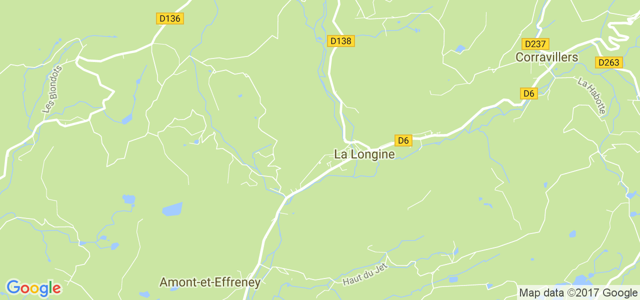 map de la ville de La Longine