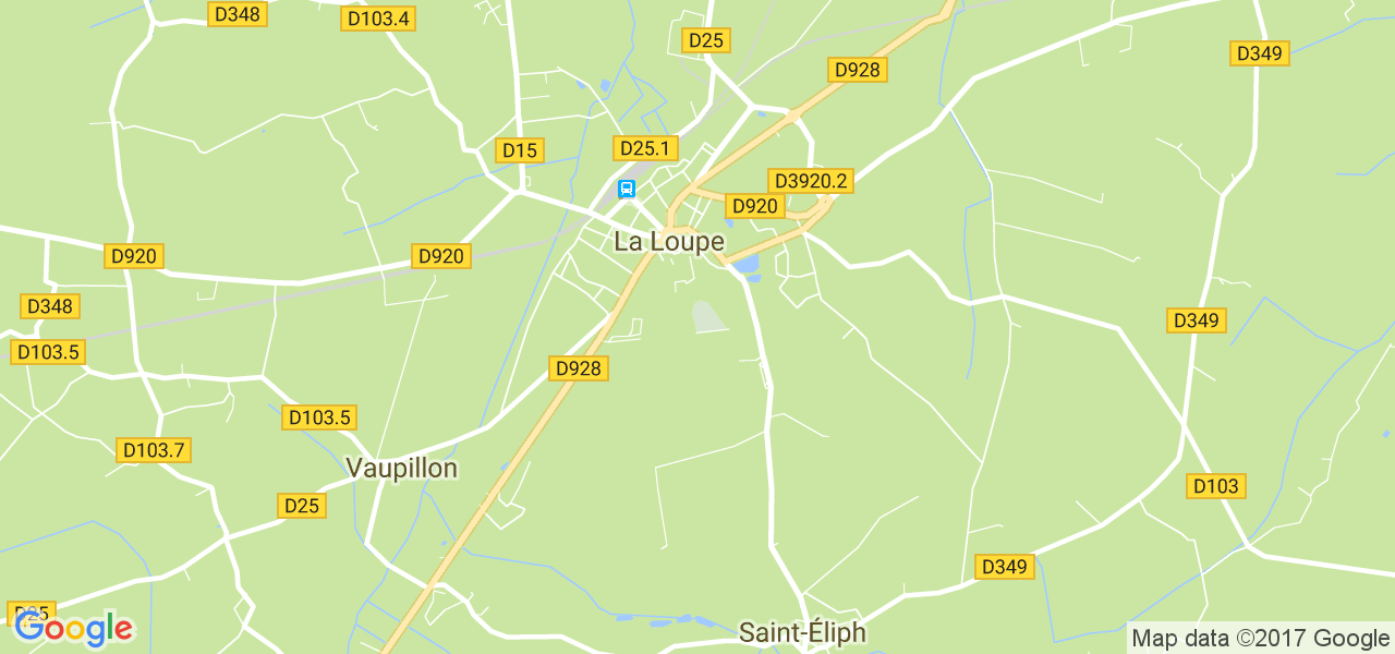 map de la ville de La Loupe