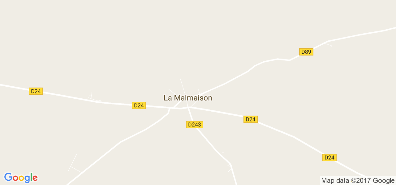 map de la ville de La Malmaison