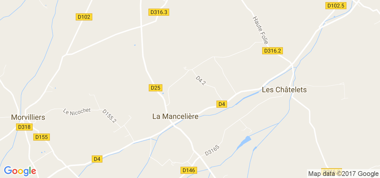 map de la ville de La Mancelière