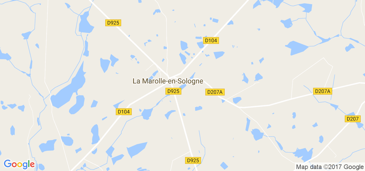 map de la ville de La Marolle-en-Sologne