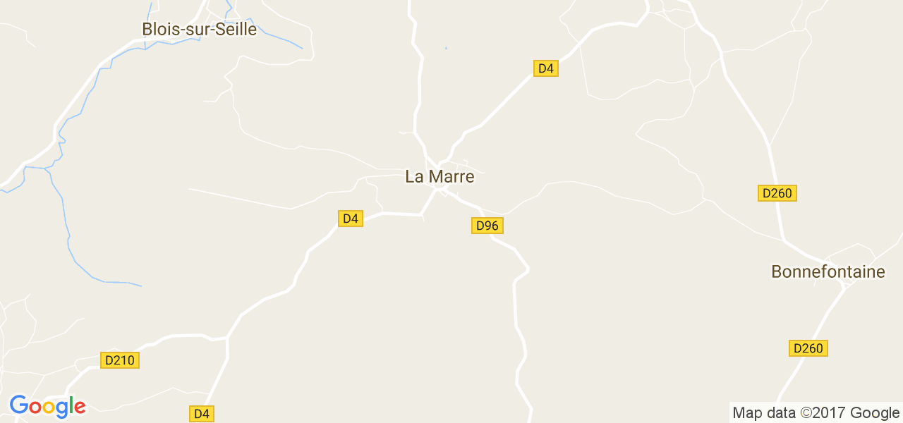 map de la ville de La Marre