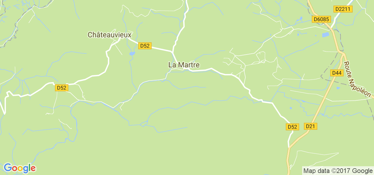 map de la ville de La Martre