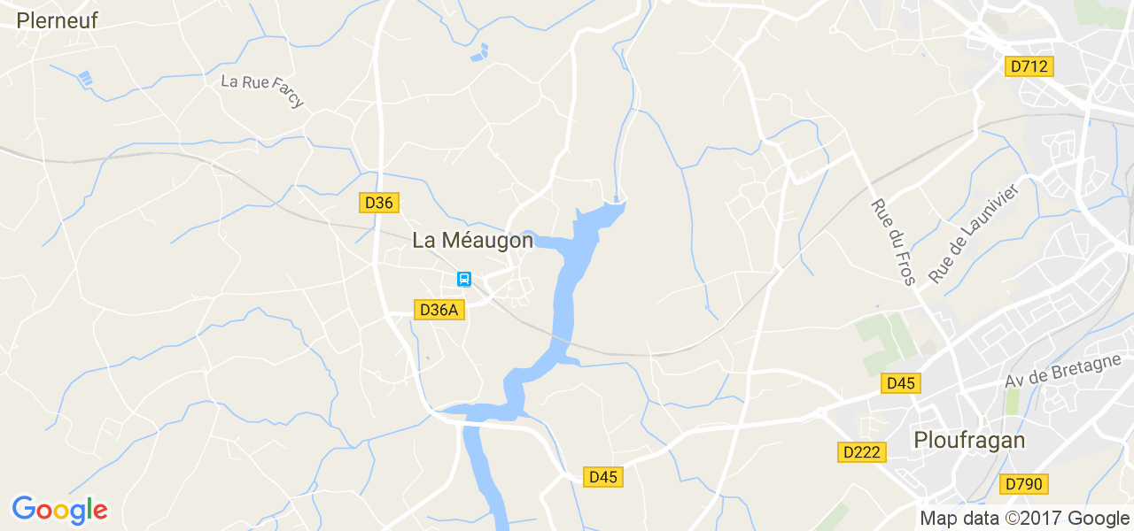 map de la ville de La Méaugon