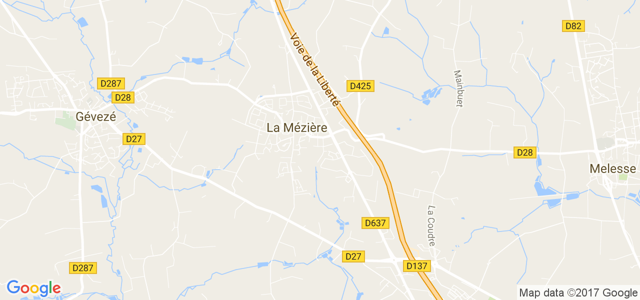 map de la ville de La Mézière