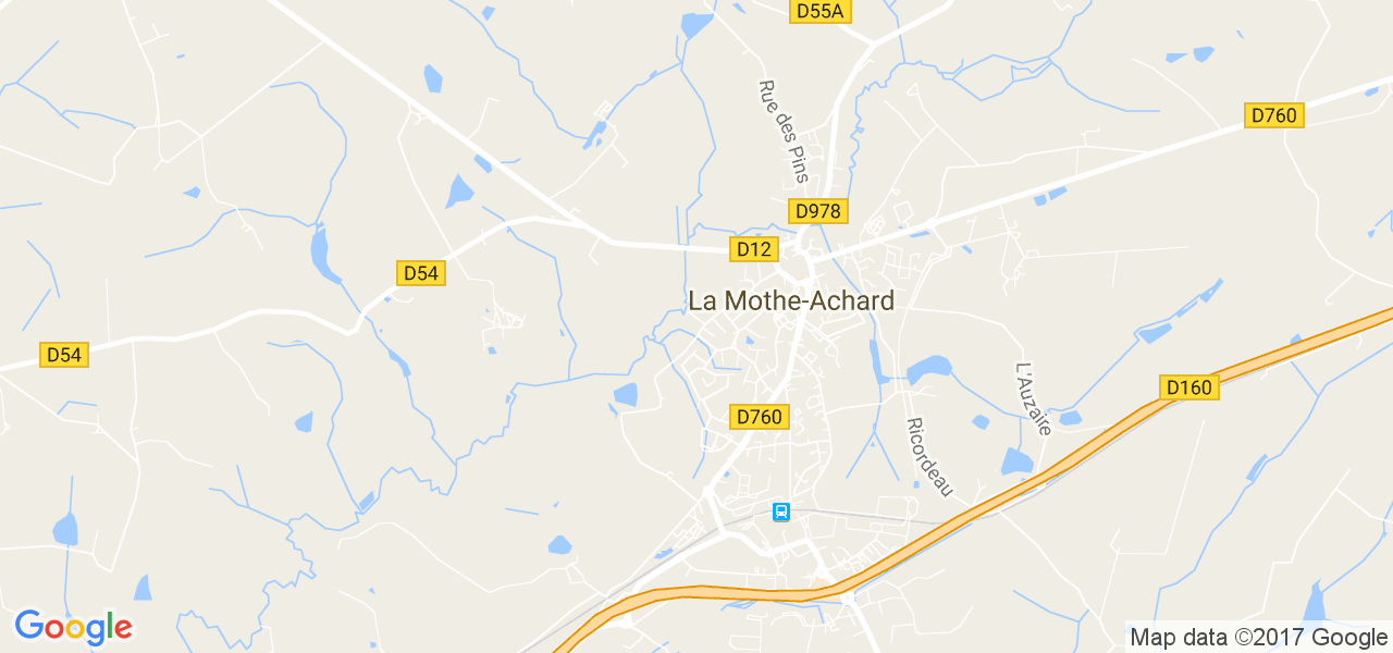 map de la ville de La Mothe-Achard