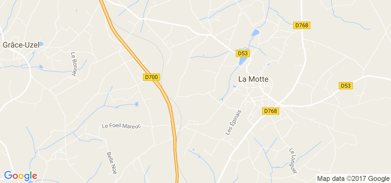 map de la ville de La Motte