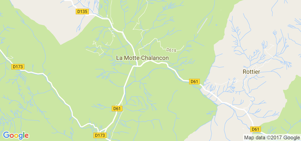 map de la ville de La Motte-Chalancon