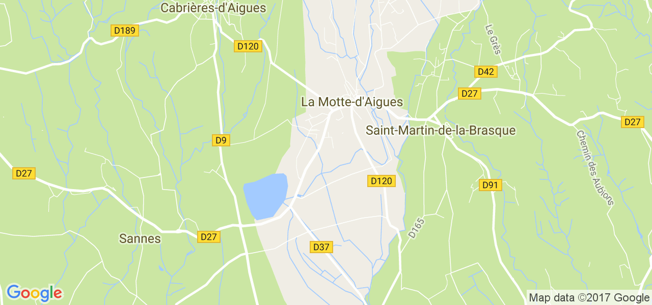 map de la ville de La Motte-d'Aigues