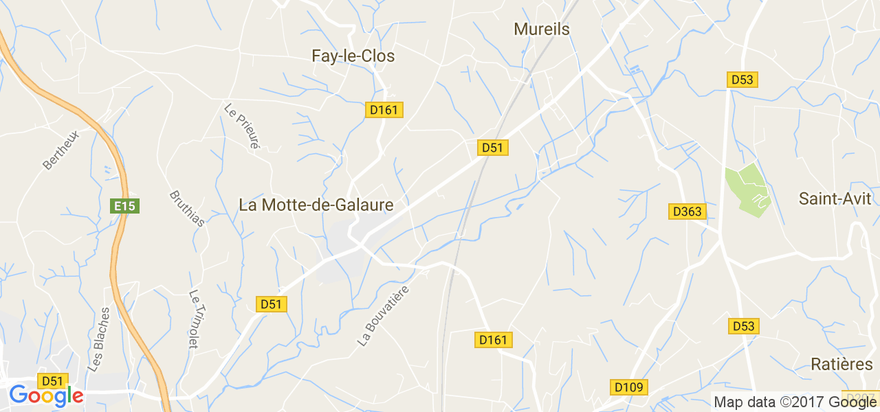 map de la ville de La Motte-de-Galaure