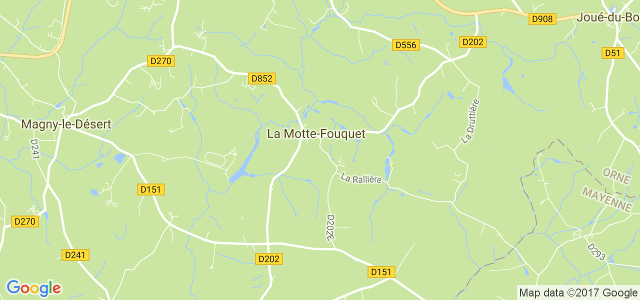 map de la ville de La Motte-Fouquet