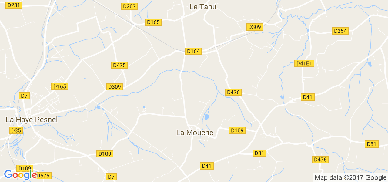 map de la ville de La Mouche