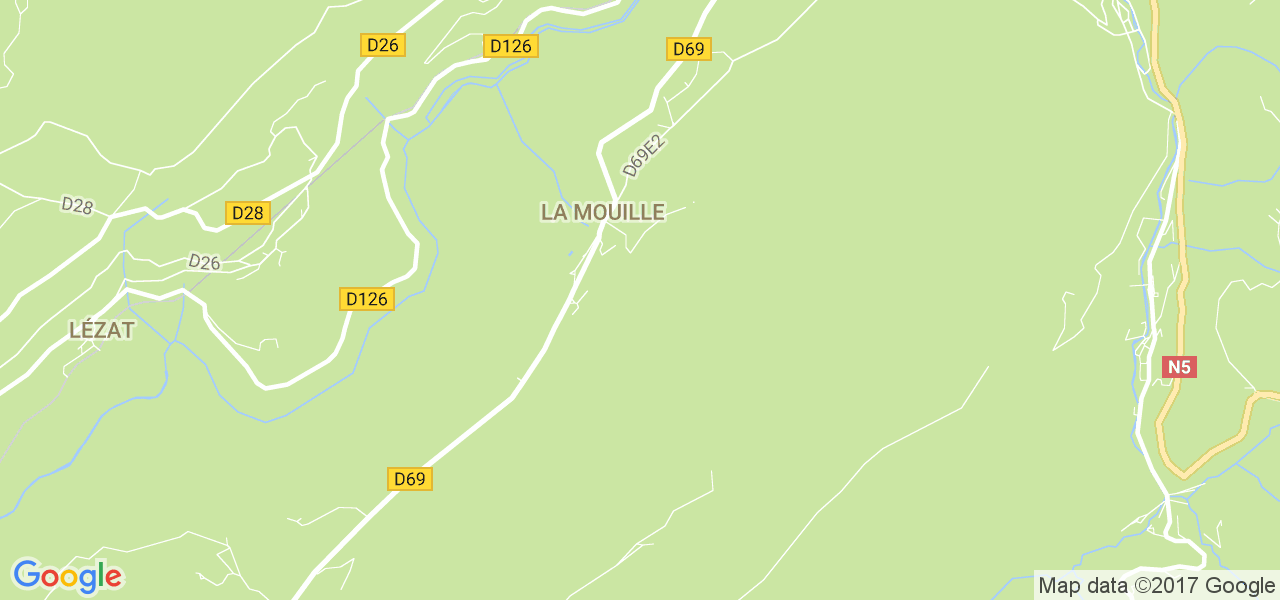 map de la ville de La Mouille