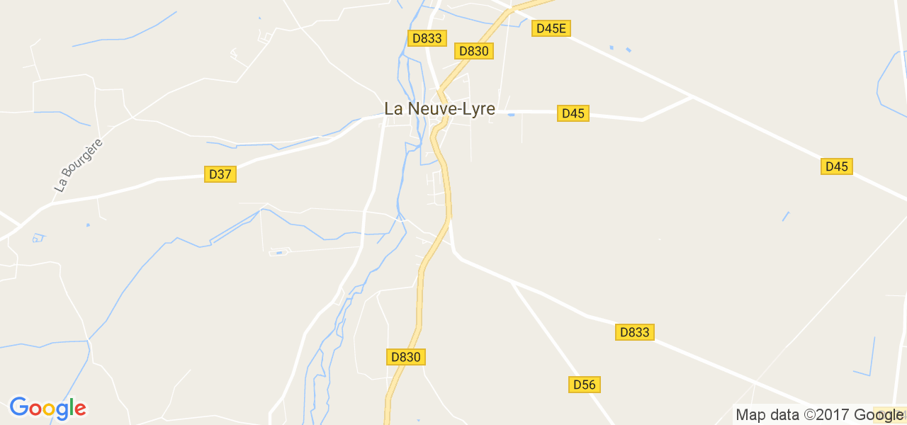 map de la ville de La Neuve-Lyre