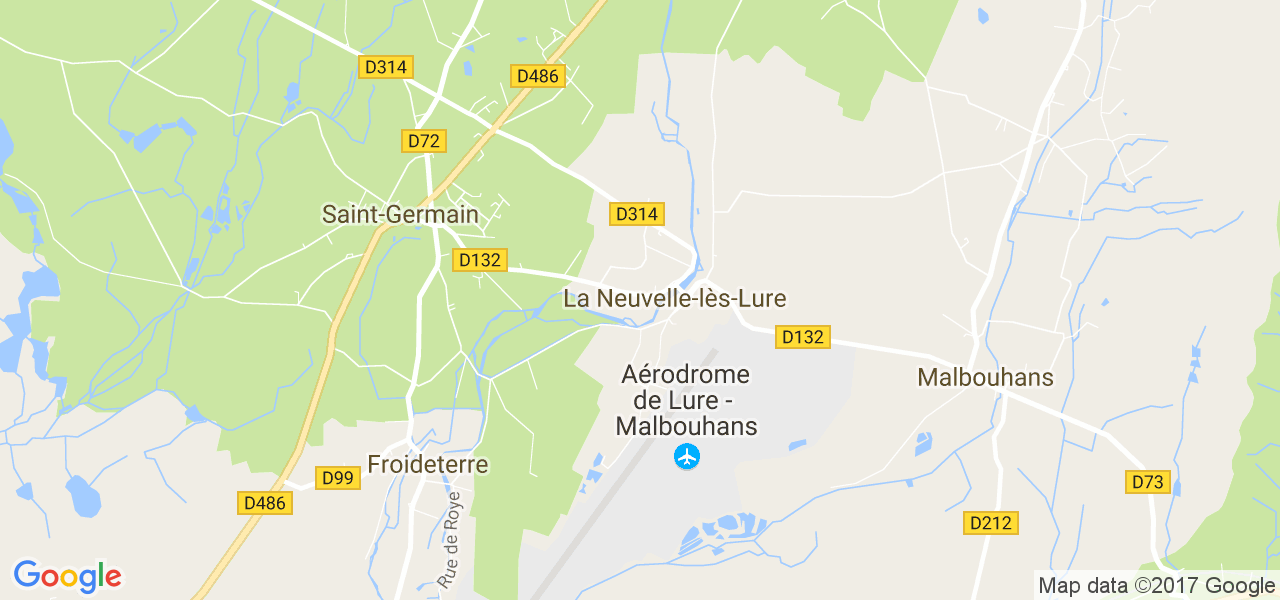 map de la ville de La Neuvelle-lès-Lure