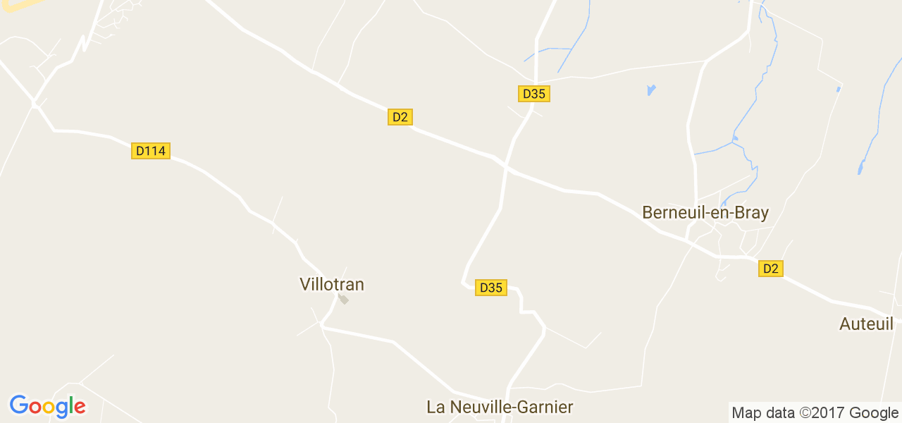 map de la ville de La Neuville-Garnier