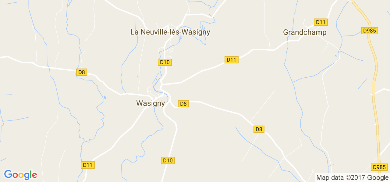 map de la ville de La Neuville-lès-Wasigny