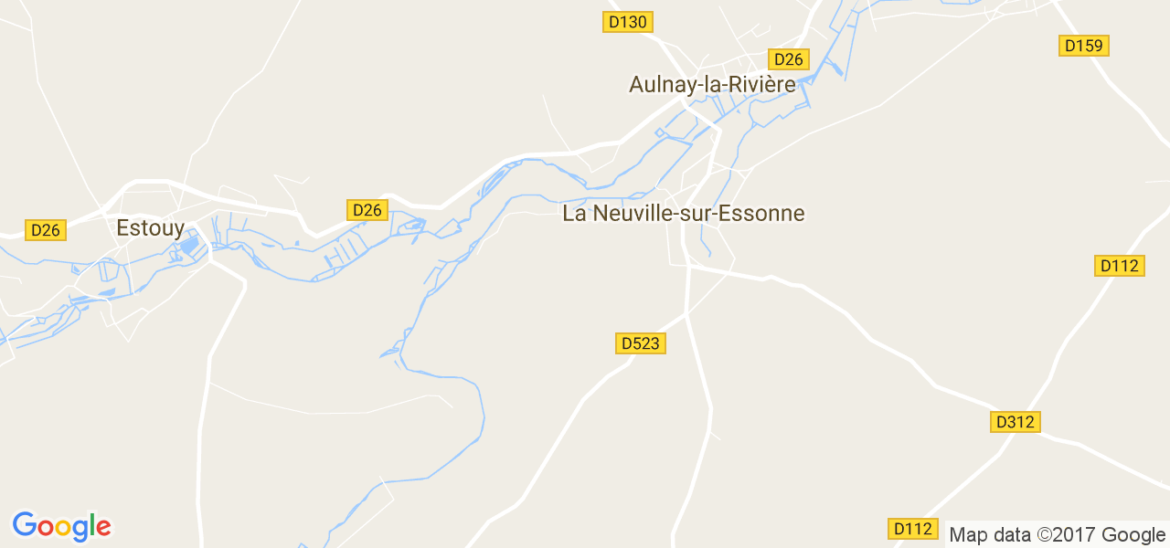 map de la ville de La Neuville-sur-Essonne