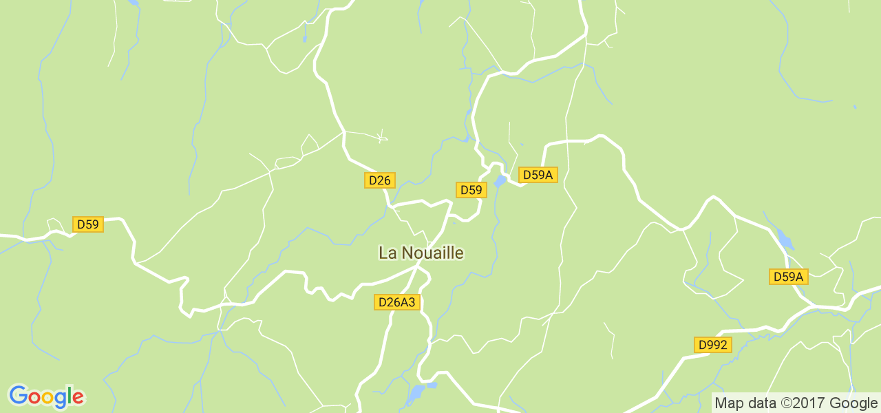 map de la ville de La Nouaille