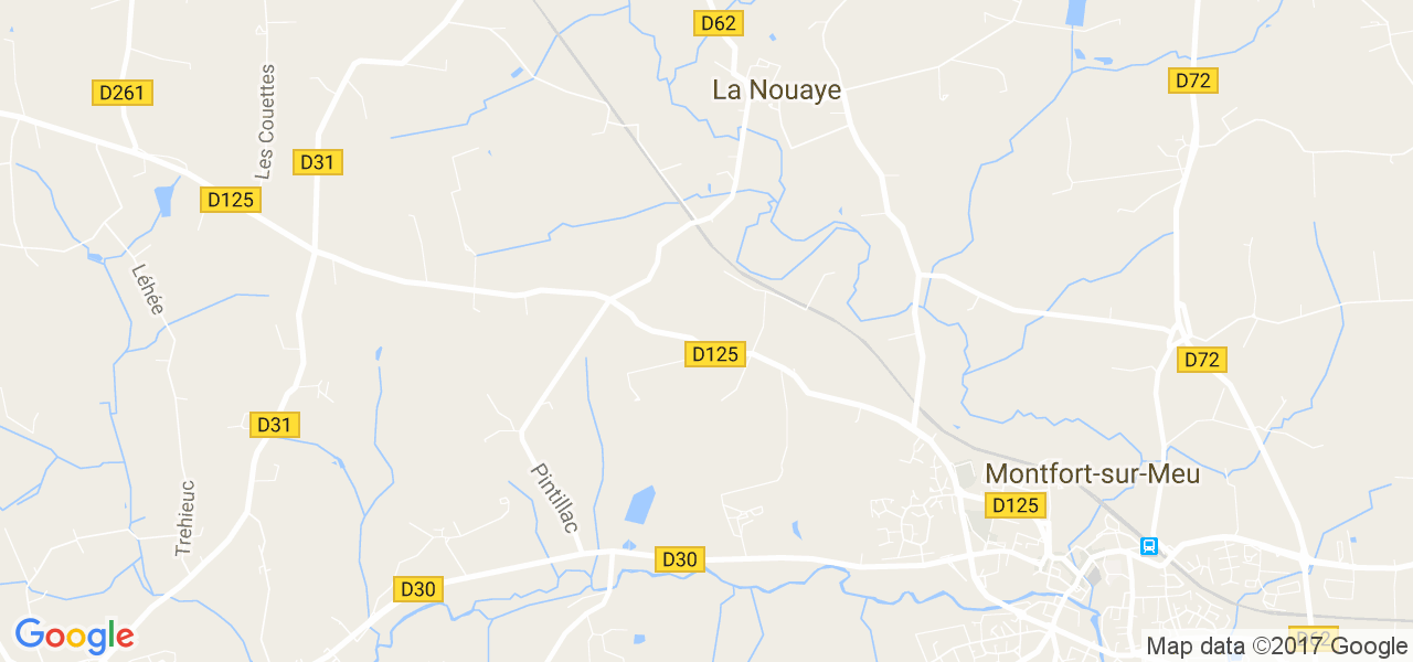 map de la ville de La Nouaye