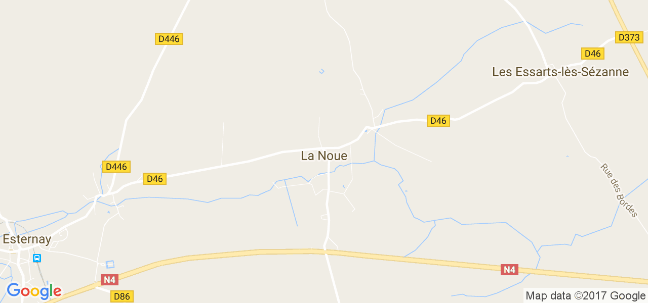 map de la ville de La Noue