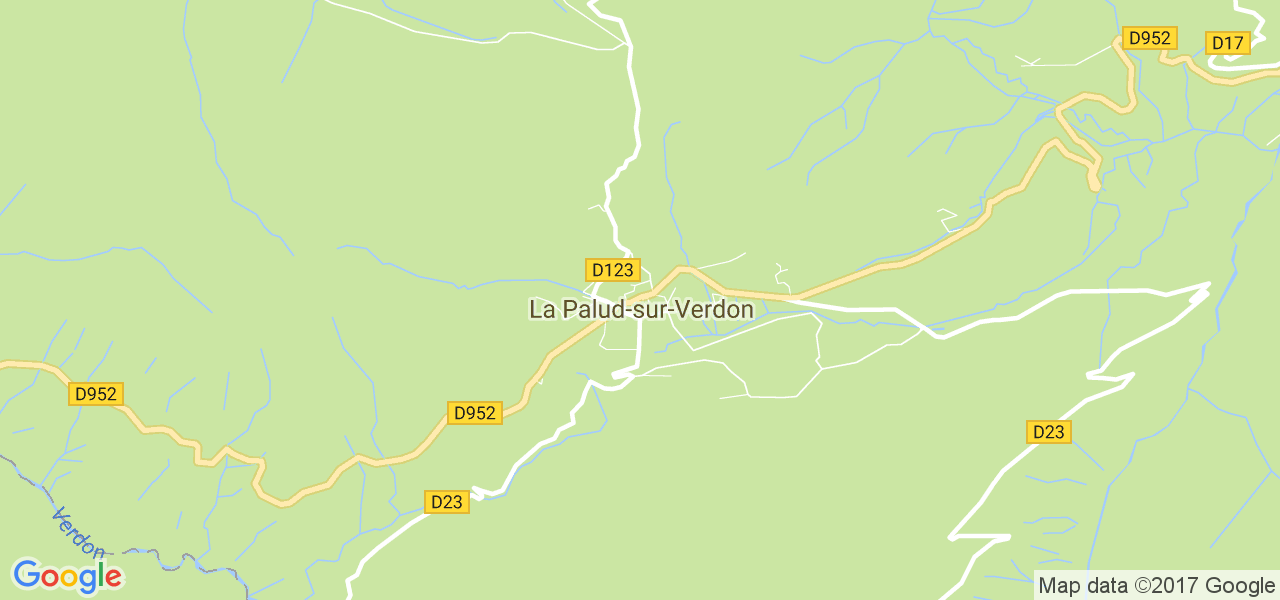 map de la ville de La Palud-sur-Verdon