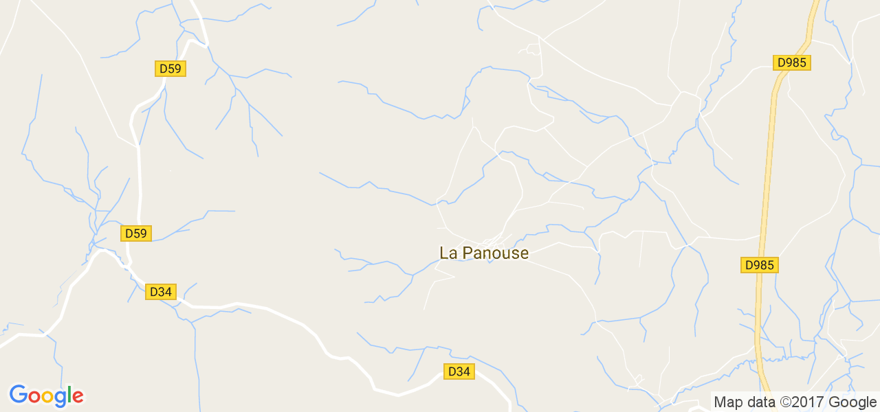 map de la ville de La Panouse