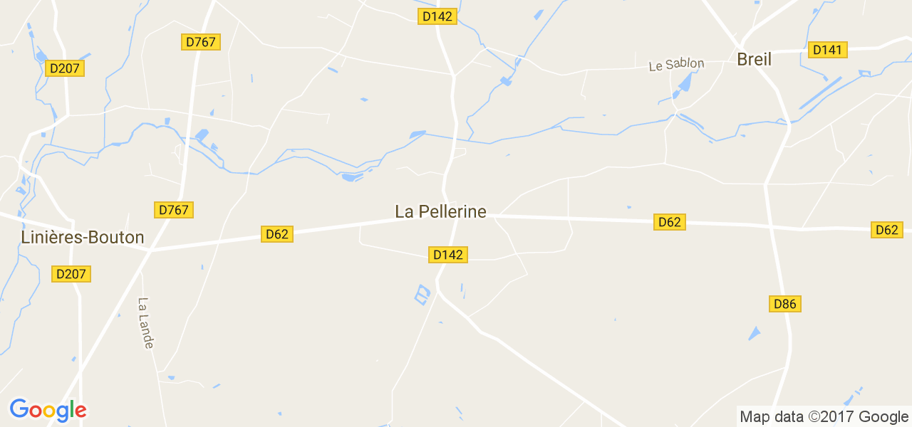 map de la ville de La Pellerine