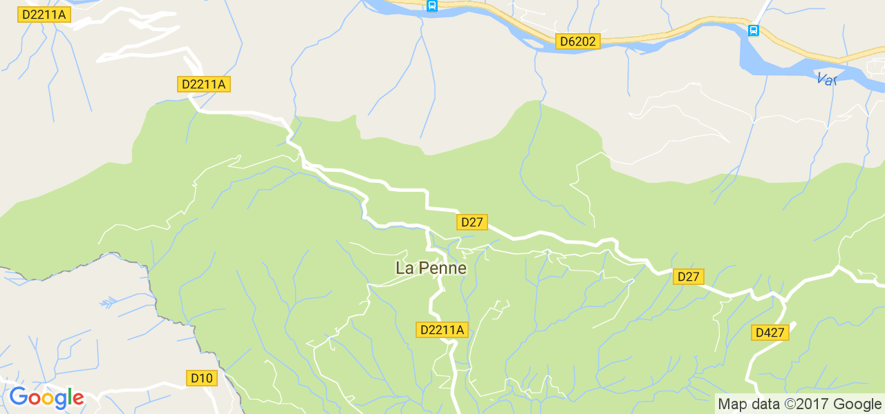 map de la ville de La Penne