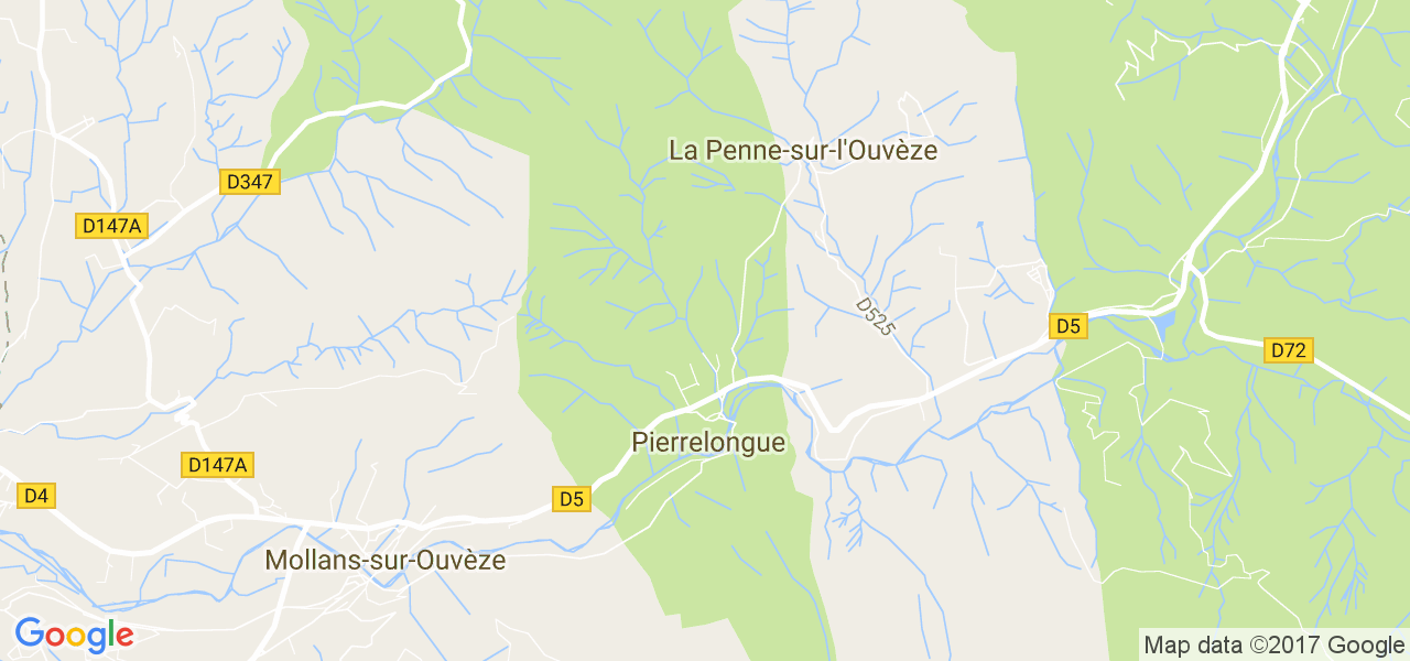 map de la ville de La Penne-sur-l'Ouvèze