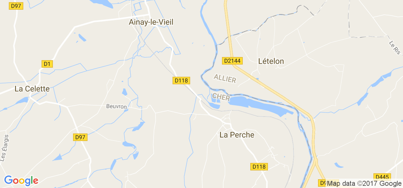 map de la ville de La Perche