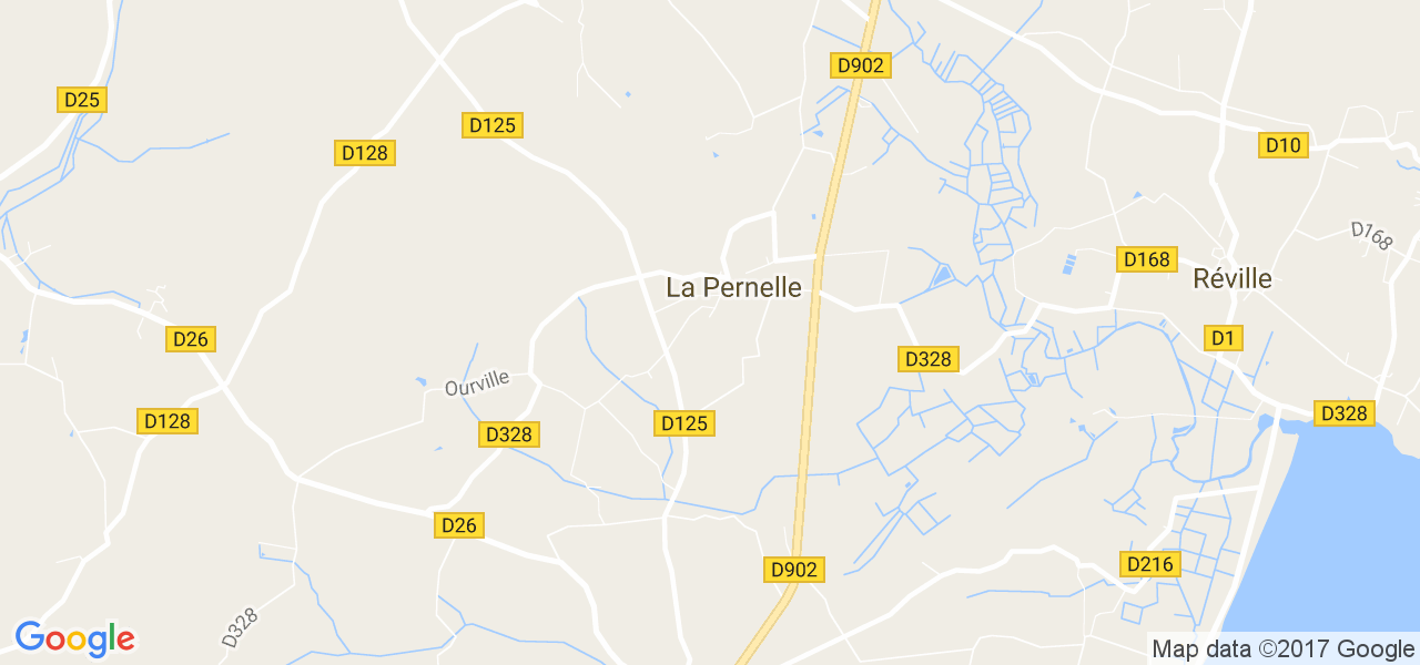 map de la ville de La Pernelle